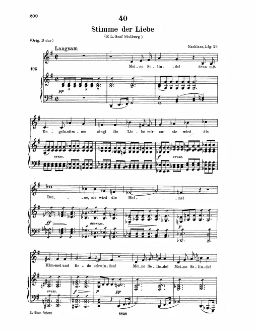 Complete Score (Low Voice, transposed to G major)
