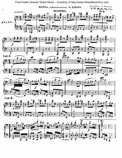 2. Chansonette de Titoff