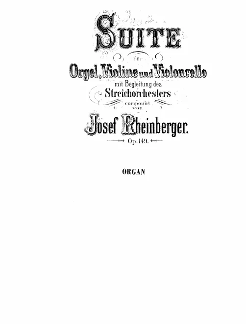 Organ (with string soli)
