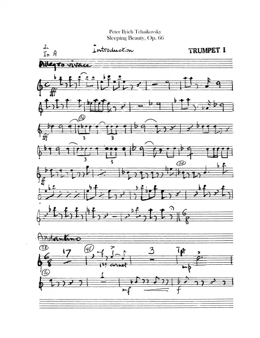 Trumpet 1, 2 (A, B♭)