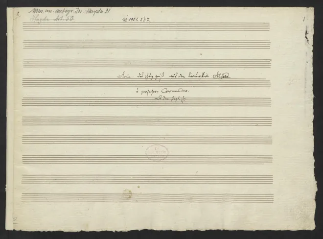 B. Arie des Schutzgeistes "Ausgesandt vom Strahlenthrone"