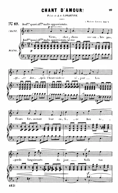 Complete Score (F Major: high voice and piano)