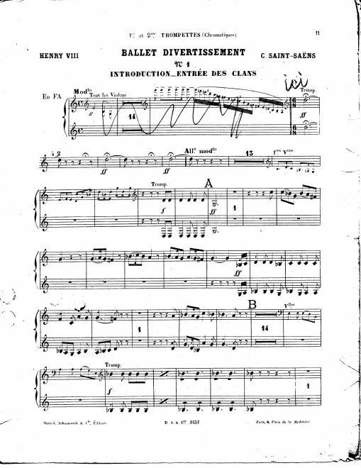Trumpet 1/2 (F/B♭), Cornets 1/2 (B♭)