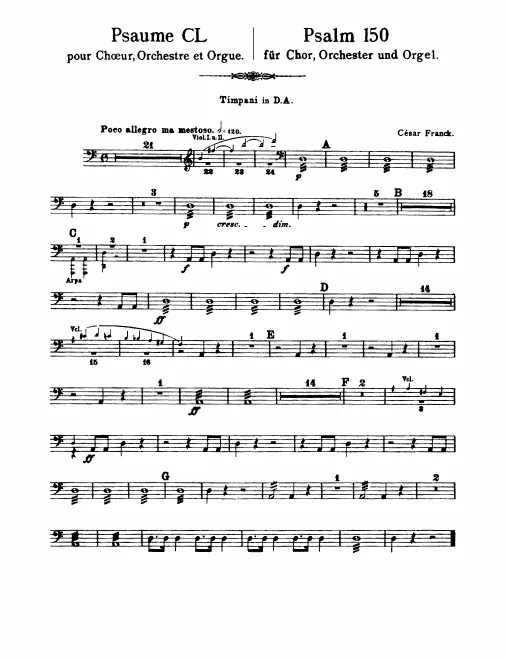 Timpani, Cymbals
