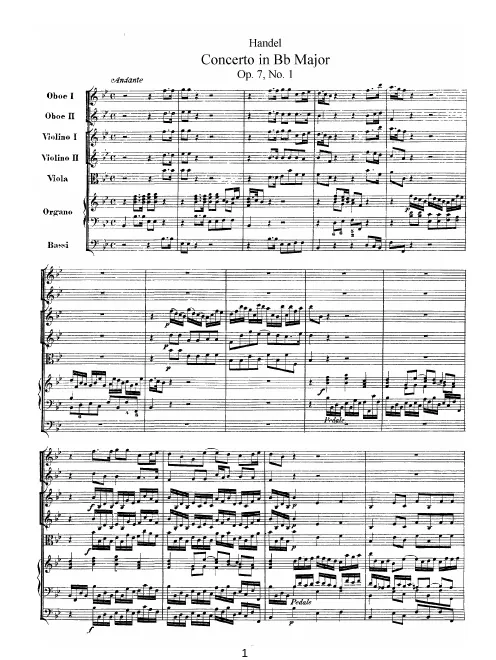 Concerto No.1 in B♭ major, HWV 306
