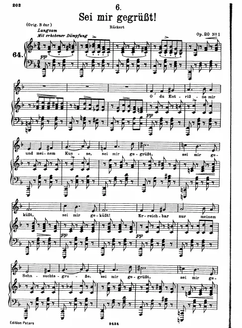 Complete Score (Low voice, transposed to F major)