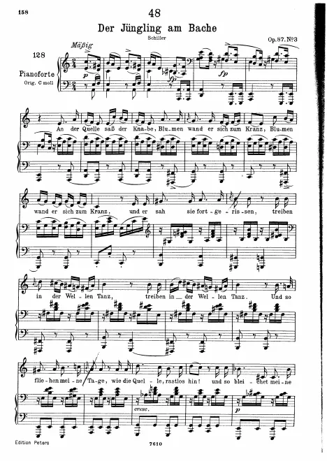 Complete Score (Low Voice, transposed to A minor)