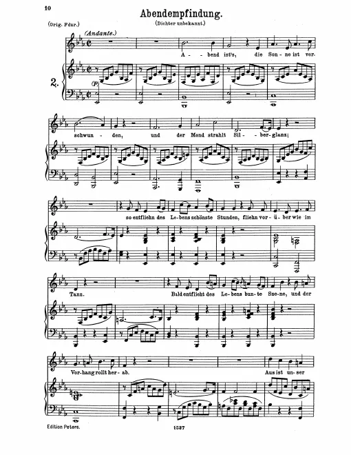 Complete Score (low voice, E♭ major)