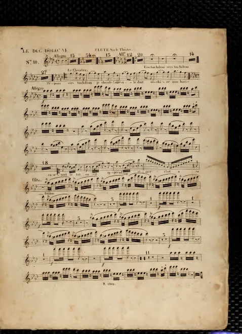 Offstage Orchestra Flute, Clarinet (B), 2 Horns (A), 2 Cornets (A), 3 Trombones, Snare Drum, Triangle, Canon, Artillery)