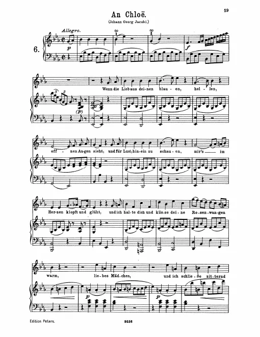 Complete Score (original / high voice, E♭ major)