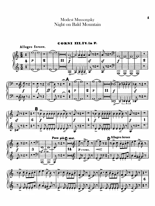 Horn 3/4 (F)
