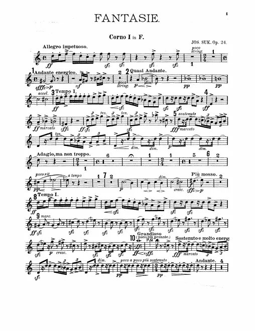 Horn 1, 2, 3, 4 (F)