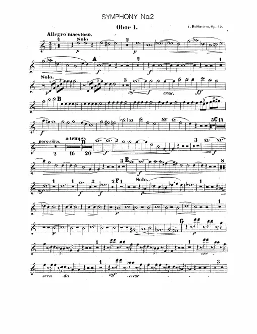 Oboe 1, 2