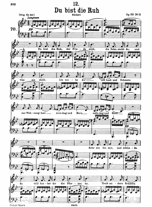 Complete Score (Low voice, transposed to B♭ major)