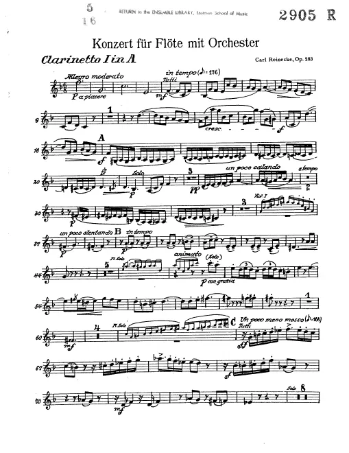 Clarinets 1, 2 (A)