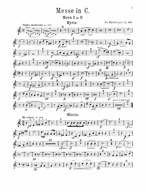 Horn 1, 2 (F)