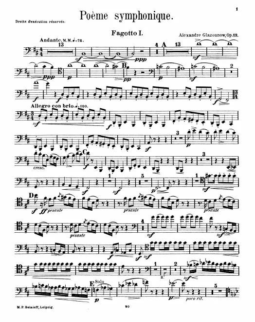 Bassoon 1, 2