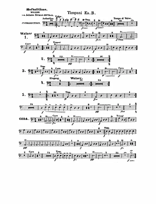 Timpani/Bass Drum/Triangle, Snare Drum