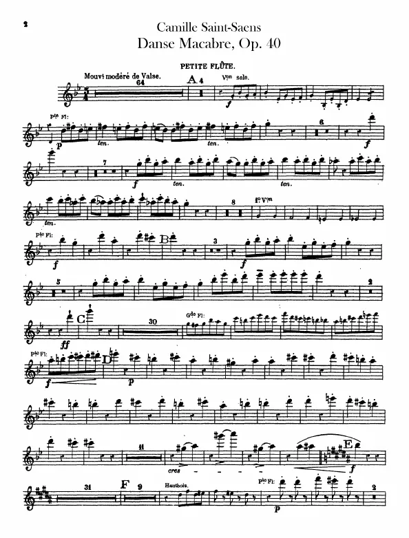 Piccolo, Flute 1/2