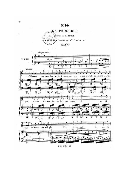No.14, Scène et air: "Sonnez heure de la vengeance" (Antonia)