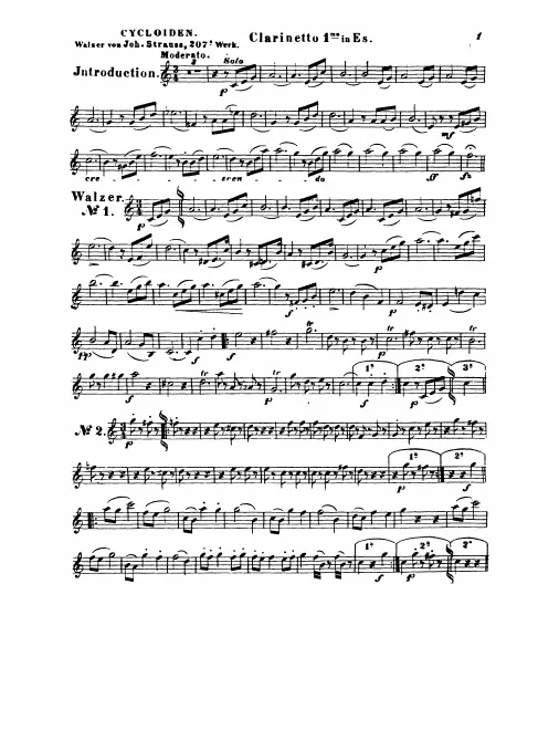 Clarinet 1 (E♭), 2 (B♭)