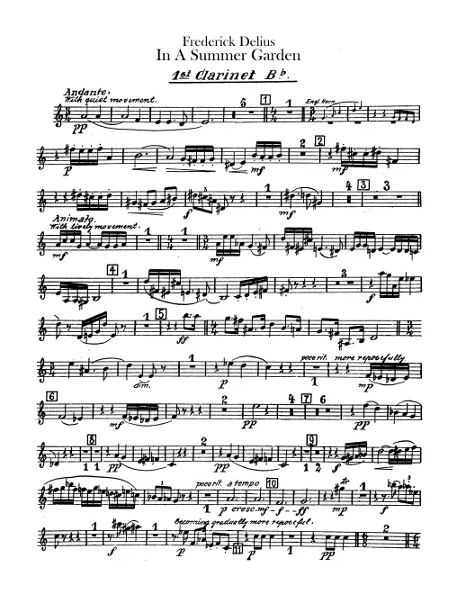 Clarinet 1, 2, Bass Clarinet (B♭)