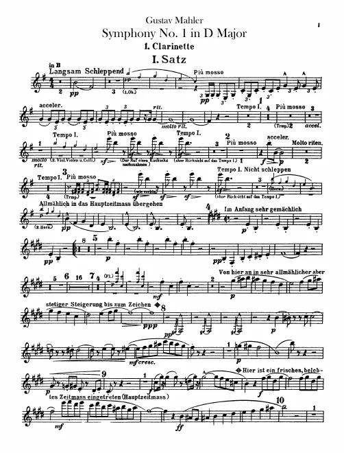 Clarinet 1 (B♭/A/C)