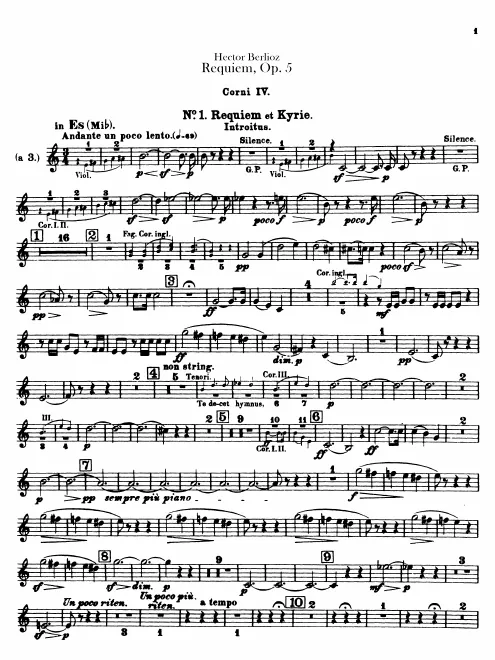 Horns 4 (3 in E♭, G, C, B♭)