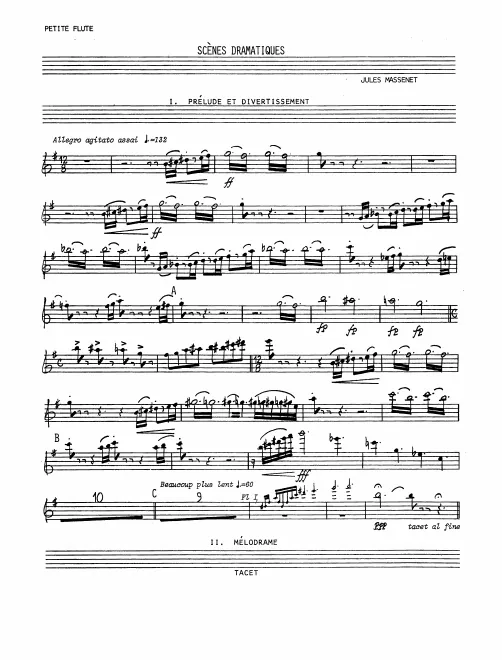 Piccolo, Flute 1/2