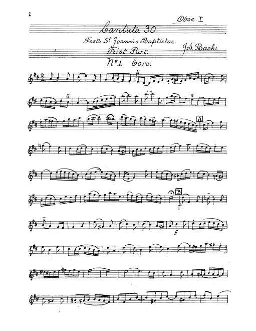 Oboe 1, 2, Oboe d'amore