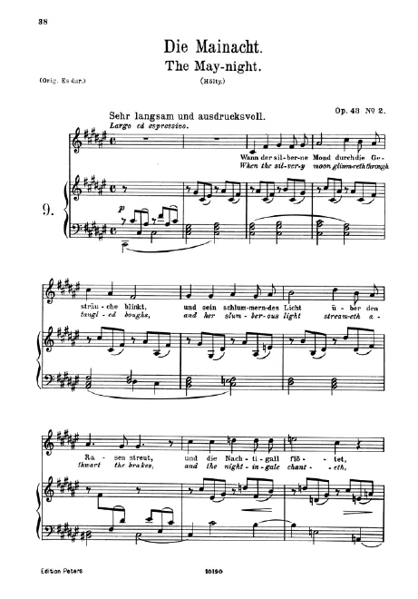 2. Die Mainacht (F♯ major)
