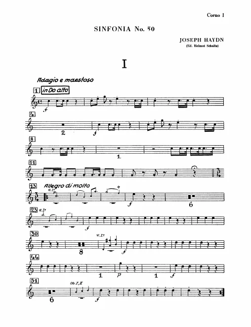 Horn 1, 2 (C alto)