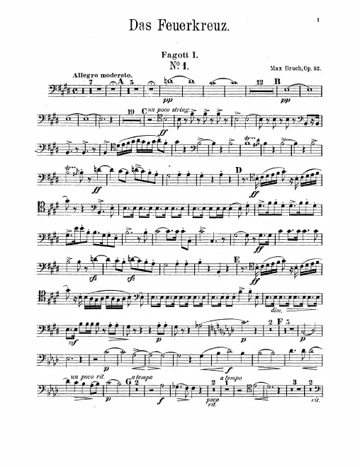 Bassoon 1, 2, Contrabassoon