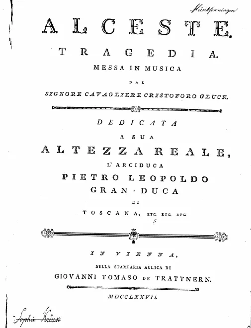 Prefatory material; Ouverture / Intrada