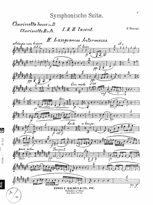 Clarinet 3 (A)/Bass Clarinet (B♭)