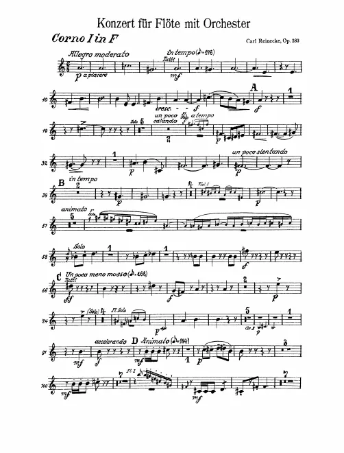 Horn 1, 2, 3, 4 (F)