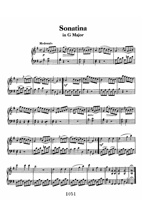 1. Sonatina in G major