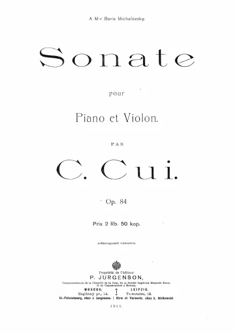 Complete score and Violin part