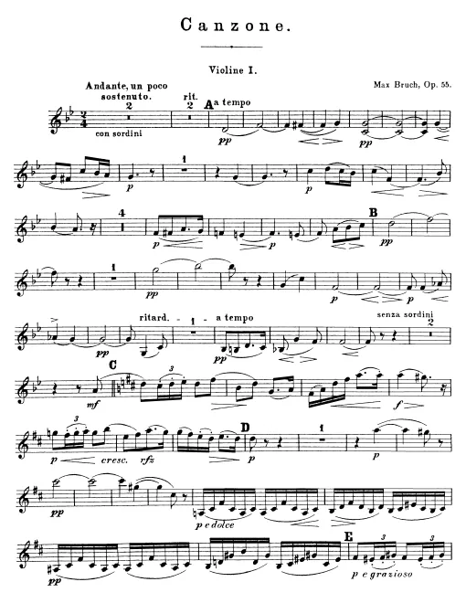 Violins I, II