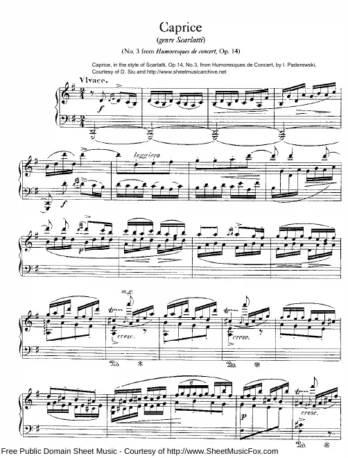 3. Caprice (genre Scarlatti)
