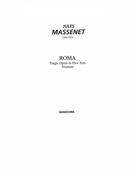 Bassoon 1/2, Contrabass Sarrusophone