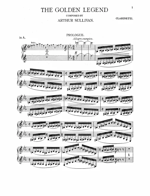 Clarinet 1/2 (A/B♭), Bass Clarinet (B♭)