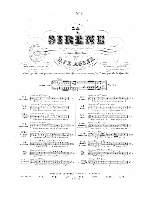 No.3, Couplets: "Une idée à vous Monseigneur"