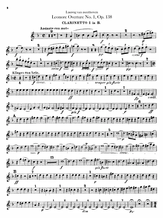 Clarinet 1, 2 (B♭)