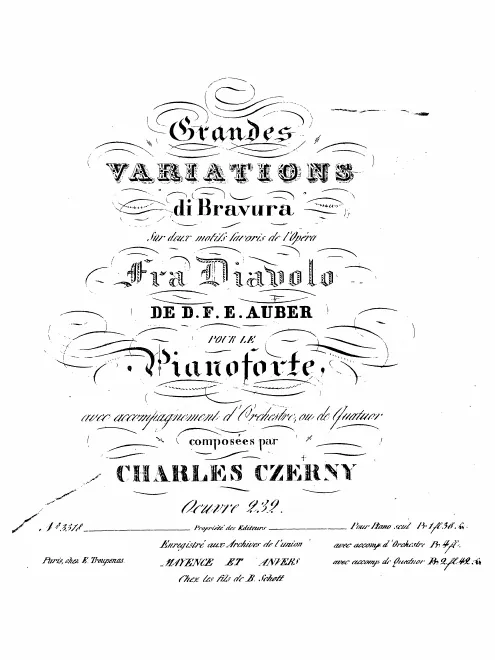 Piano solo and String Parts