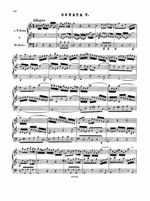 Sonata No.5 in C major, BWV 529