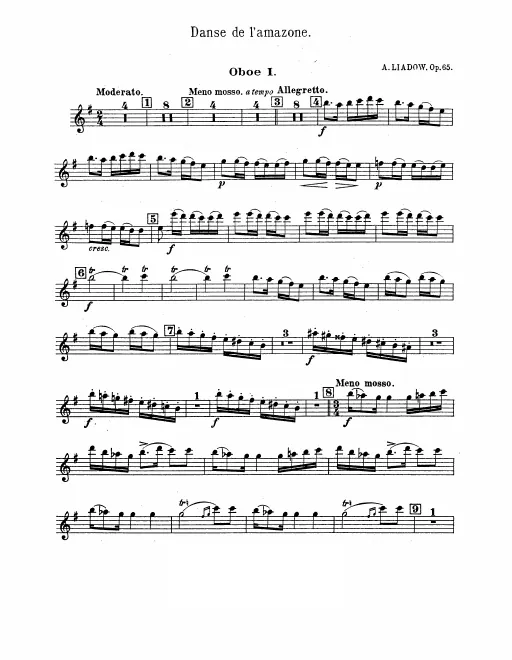 Oboe 1, 2, English Horn