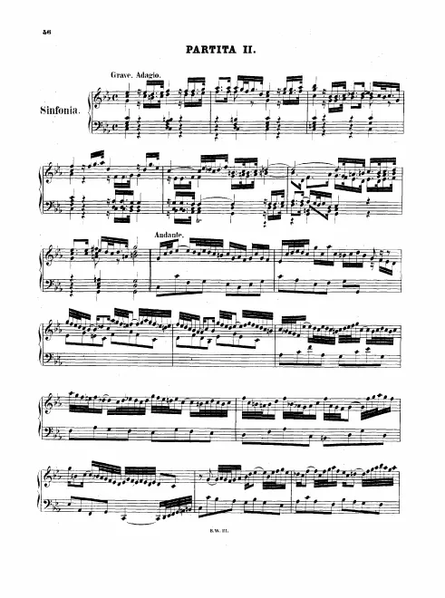 2. Partita in C minor, BWV 826
