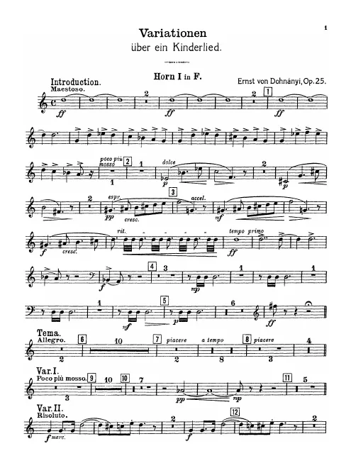 Horn 1 (F)
