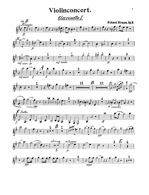 Clarinet 1, 2 (B♭/A)